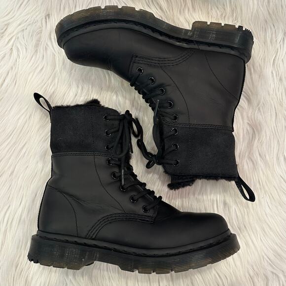 Doc Martens Kolbert 1460 WinterGrip Leather Suede Mid Calf Boots Dr. Martens - Picture 11 of 11